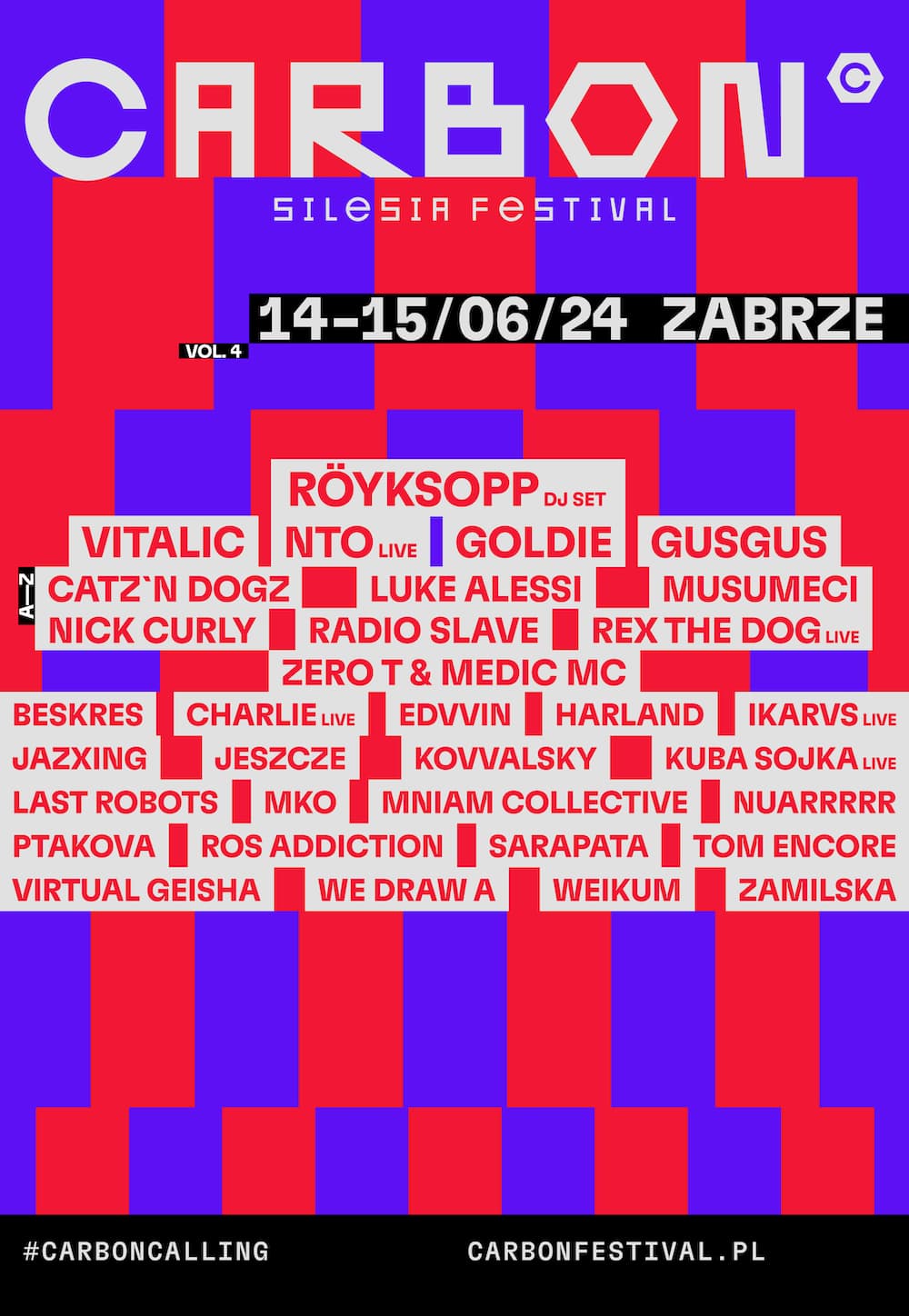 CARBON Silesia Festival 2024 - 14-15 czerwca 2024 r. Sztolnia Królowa Luiza Zabrze