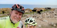 Bornholm - wyspa widziana z wysokości siodełka rowerowego