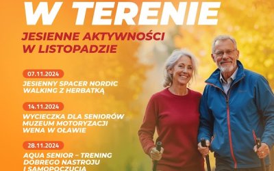 Senior w Terenie: Spacer Nordic Walking z herbatą