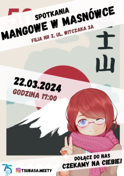 Spotkanie mangowe w Masnówce  22 marca o godz. 17:00