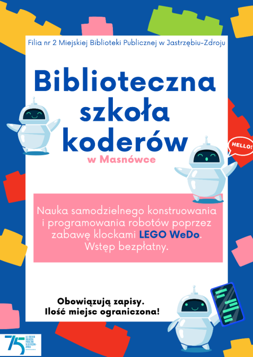 Biblioteczna Szkoła Koderów w Masnówce co wtorek od 20 lutego - 28 maja 2024
