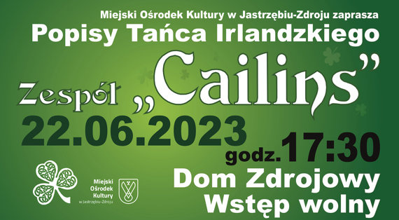 Popisy Tańca Irlandzkiego Zespołu „Cailins”