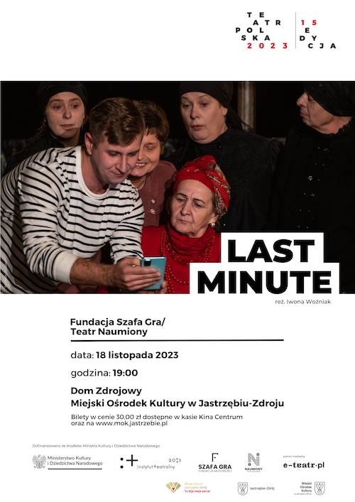 "Last Minute” - spektakl Teatr Polska w Miejskim Ośrodku Kultury w Jastrzębiu-Zdroju