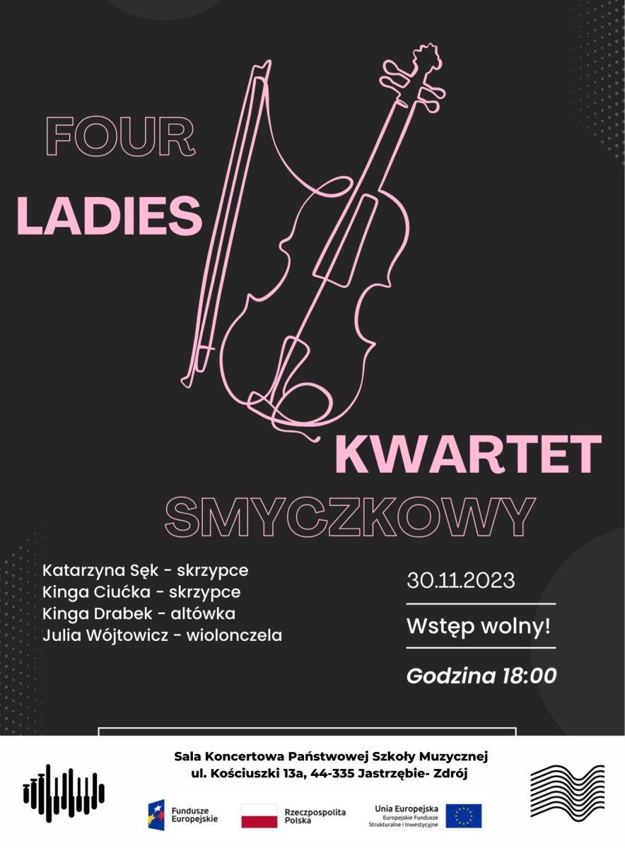 Koncert kwartetu smyczkowego "Four Ladies” w Jastrzębiu-Zdroju