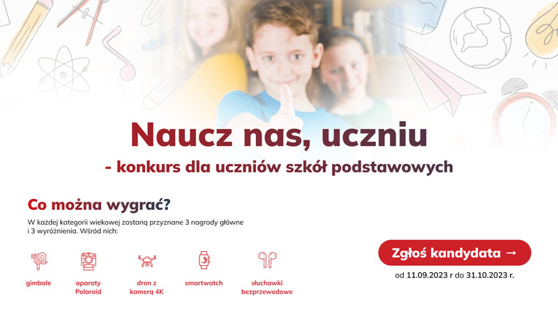 Firma GoWork.pl zaprasza wszystkich uczniów szkół podstawowych do udziału w konkursie “Naucz nas,...