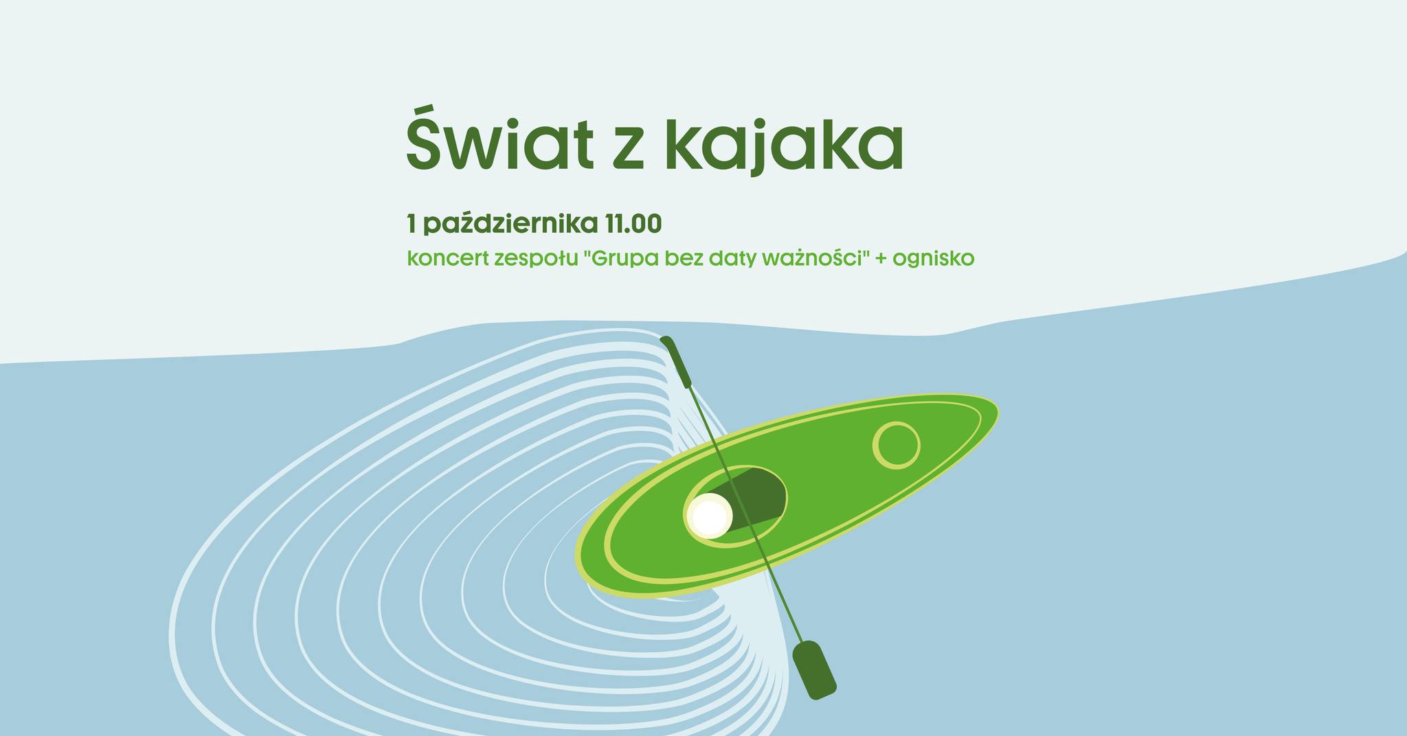 Świat z Kajaka - koncert zespołu "Grupa bez daty ważności" + ognisko