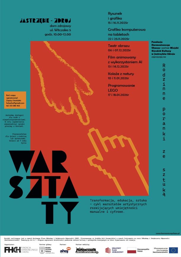 "Poranki ze sztuką" - cykl rodzinnych warsztatów artystycznych