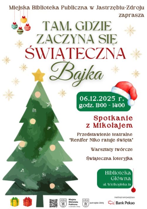 Spotkanie z Mikołajem w Bibliotece - 6 grudnia o godzinie 11:00