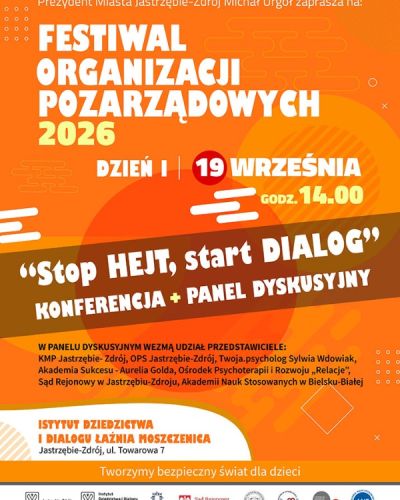 Festiwal Organizacji Pozarządowych 2026 - 19-20 września w Łaźni Moszczenica