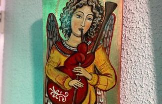 Anielska kompania - wystawa ikon Zuzanny Karwot w Galerii Pod Sową