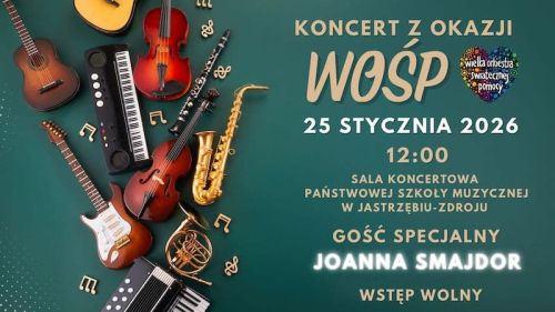 Koncert dla WOŚP w sali koncertowej PSM Jastrzębie - 25 stycznia, godz. 12:00