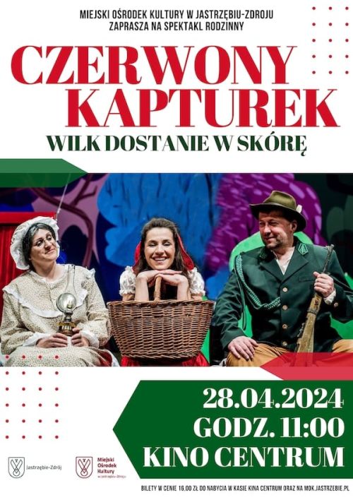 "Czerwony Kapturek - wilk dostanie w sk&oacute;rę!" - spektakl teatralny