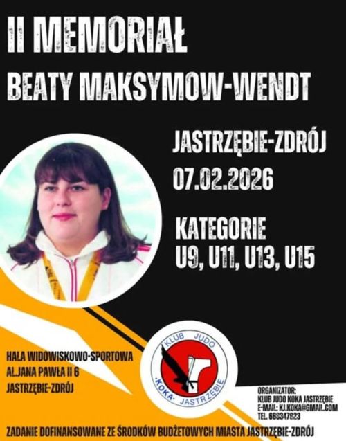 Zawody poświęcone Mistrzyni - II Memoriał Beaty Maksymow-Wendt w Jastrzębiu-Zdroju