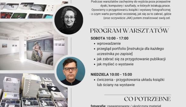 Warsztaty "Książka i wystawa. Jak się za to zabrać?" 5-6 kwietnia w Łaźni Moszczenica