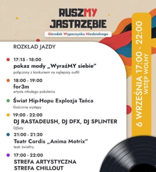 RuszMY Jastrzębie! od streetwearu po taniec i mocne DJ sety