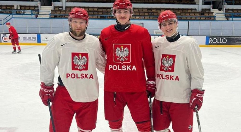 Nasz tercet w Edynburgu, fot. JKH GKS Jastrzębie