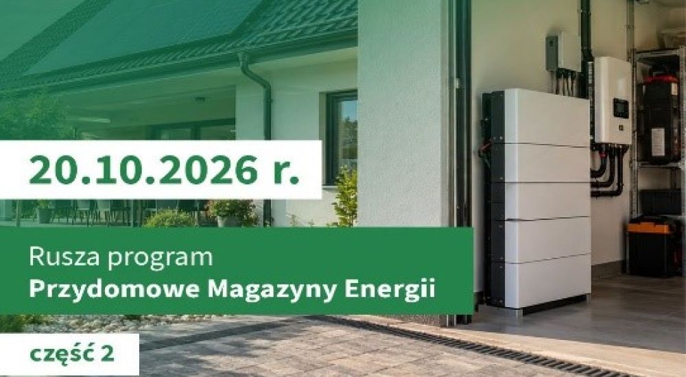 Rusza program Przydomowe Magazyny Energii