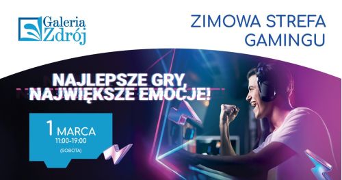 Bezpłatna strefa gier na koniec ferii w Galerii Zdr&oacute;j. W sobotę, 1 marca, w godzinach 11:00&ndash;19:00