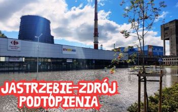 Podtopienia w Jastrzębiu-Zdroju: Przelot dronem nad zalanymi obszarami