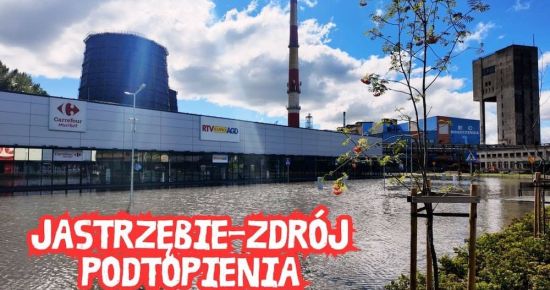 Podtopienia w Jastrzębiu-Zdroju: Przelot dronem nad zalanymi obszarami