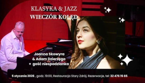 Klasyka & Jazz — Wieczór Kolęd: Joanna Spandel i Adam Dzierżęga | Jastrzębie News - Wiadomości, informacje, aktualności dla Jastrzębia-Zdroju