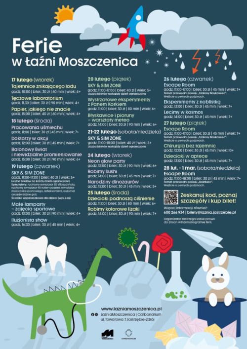 Ferie w Łaźni Moszczenica w 2026 roku - Jastrzębie-Zdrój