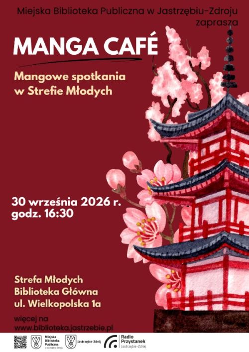 Manga Cafe - 30 września o godz. 16:30 w Bibliotece