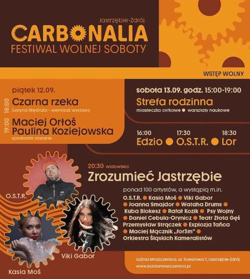 Carbonalia 2025 - Festiwal Wolnej Soboty - 14 września Łaźnia Moszczenica