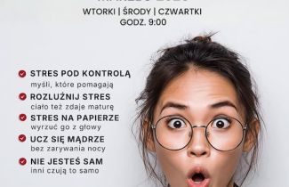 STRESSOUT - bezpłatne warsztaty antystresowe dla maturzystów