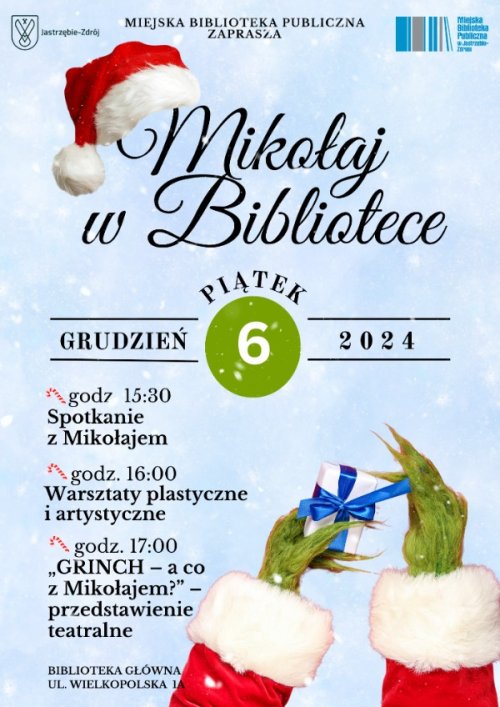 Mikołaj w Bibliotece -  6 grudnia 2024 r.