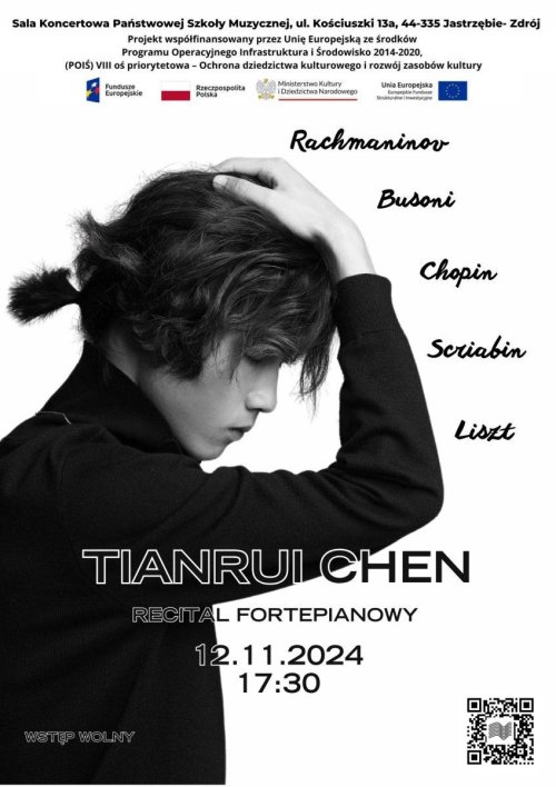 Recital fortepianowy | Tianrui Chen |