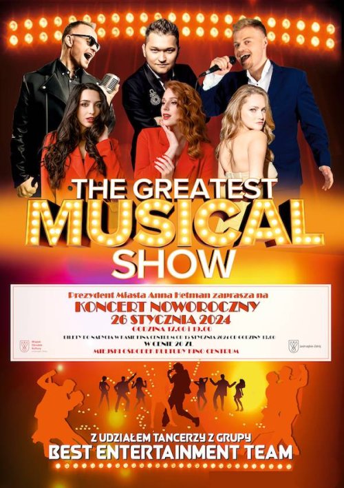 Koncert Noworoczny "The Greatest Musical Show" w Kinie Centrum Jastrzębie-Zdrój