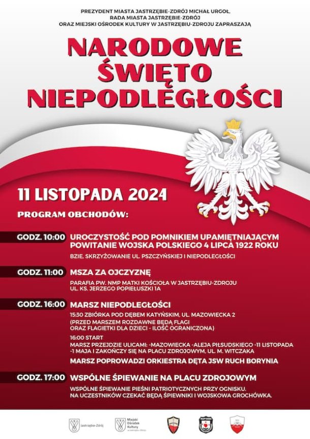 Obchody Narodowego Święta Niepodległości w Jastrzębiu-Zdroju