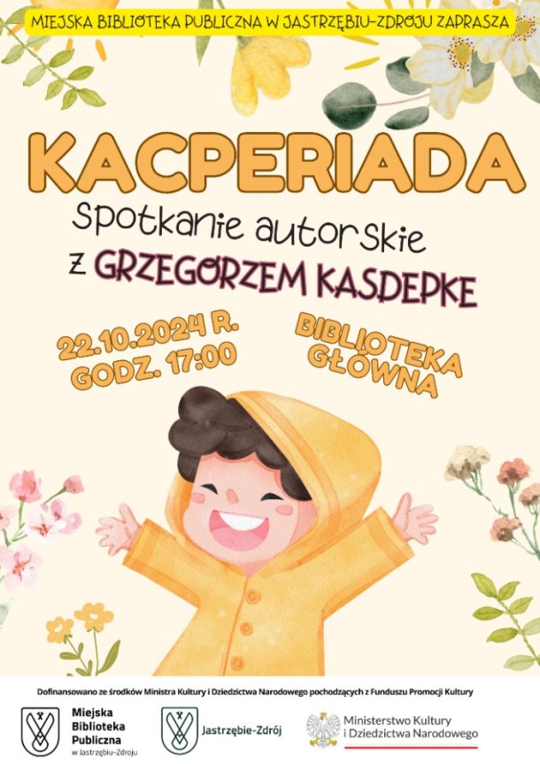 "Kacperiada" - spotkanie dla dzieci z Grzegorzem Kasdepke