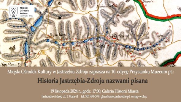 Przystanek Muzeum w GHM: "Historia Jastrzębia-Zdroju nazwami pisana"