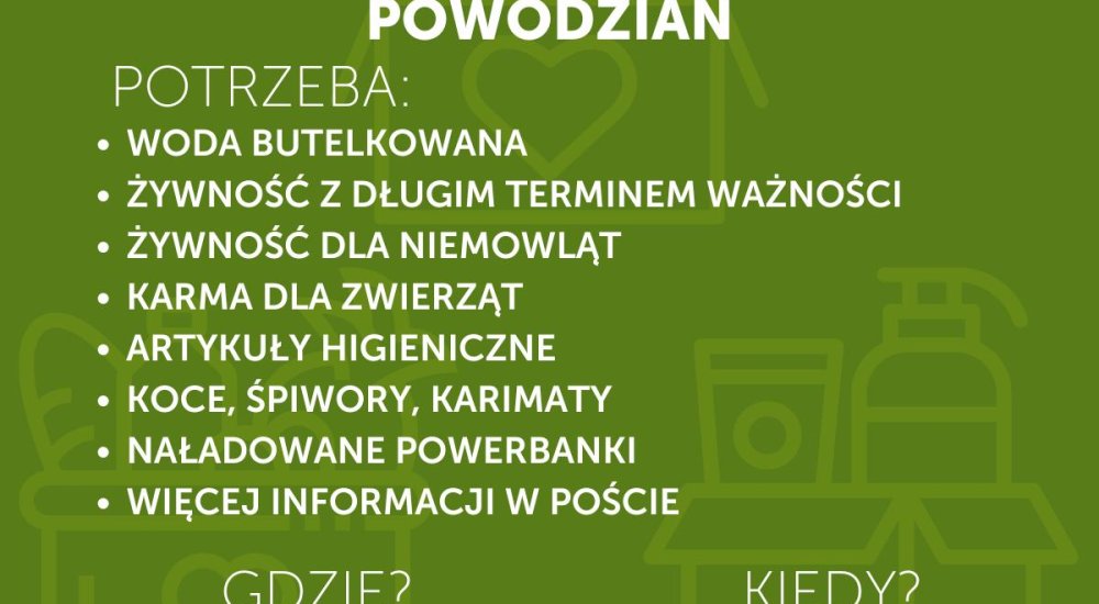 Hufiec ZHP Jastrzębie-Zdrój organizuje zbiórkę dla ofiar powodzi