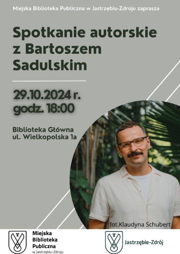 Spotkanie autorskie z Bartoszem Sadulskim w Bibliotece