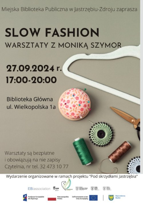 Warsztaty z Moniką Szymor - Slow Fashion - 27.09.2024 r.