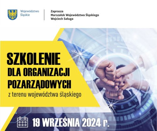 Szkolenie dla organizacji pozarządowych -  19 września 2024 r. w Katowicach