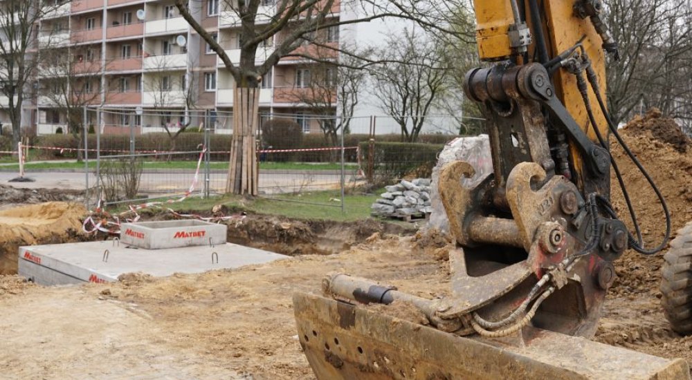 Trwają prace na placu z tzw. rybą, fot. z arch. UM