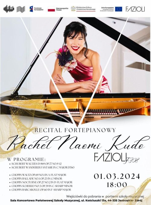 Recital fortepianowy | Rachel Naomi Kudo - 1 marca 2024 roku Jastrzębie-Zdrój