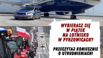 Uwaga kierowcy! Utrudnienia w rejonie lotniska w Pyrzowicach