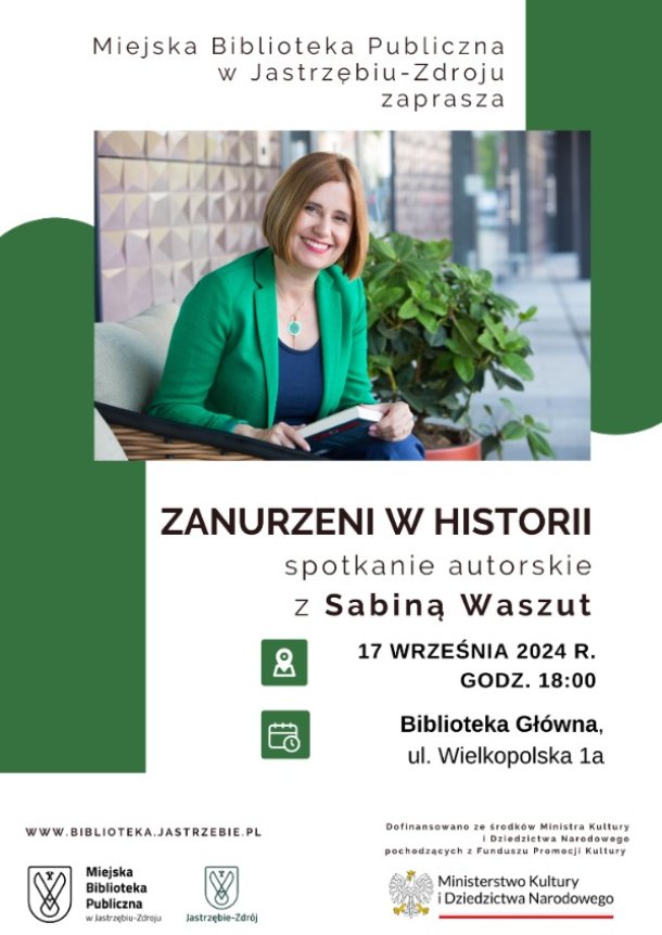 "Zanurzeni w Historii" – spotkanie z Sabiną Waszut