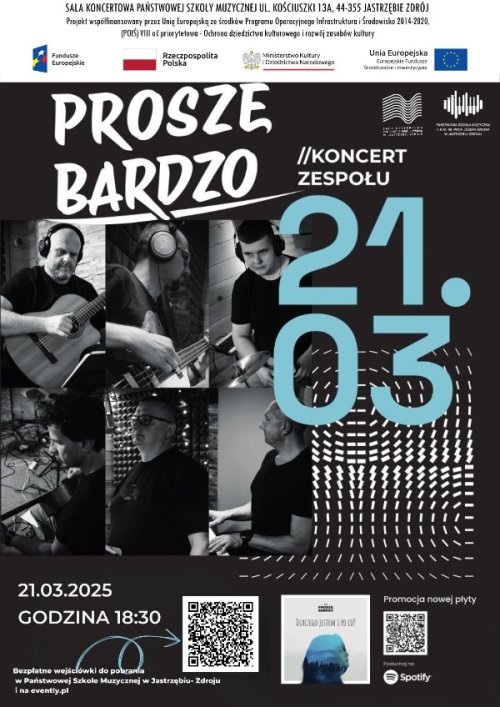 Koncert Zespołu Proszę Bardzo w Sali koncertowej PSM