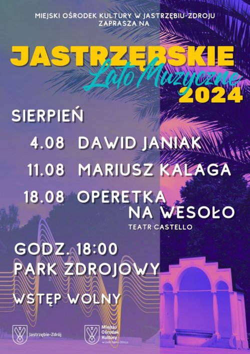 Jastrzębskie Lato Muzyczne - Operetka na wesoło – Teatr Castello - 18.08.2024 godz. 18:00