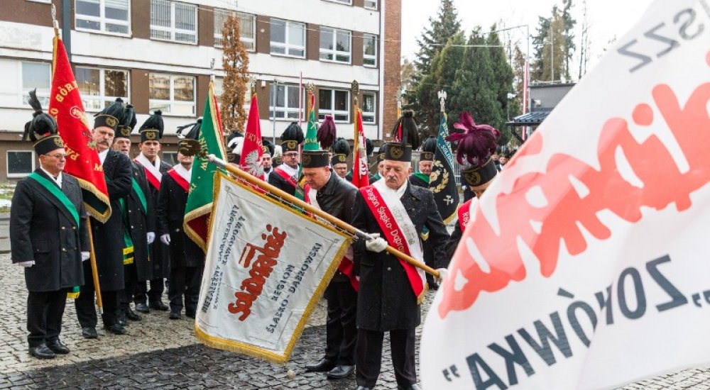 Hołd dla górników kopalni Manifest Lipcowy, fot. Dawid Lach JSW S.A.